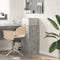 vidaXL - Sideboard - Betongrijs - 38x34,5x75 - cm - Gemaakt - uit - Hout