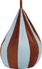 OYOY Iro Zitzak/Beanbag gestreept - Aqua/Caramel
