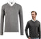 Milanoro Herenpullover - Overhemdkraag - Donkergrijs - S