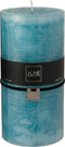 J-Line cilinderkaars - azuur - XXL - 150U - 6 stuks
