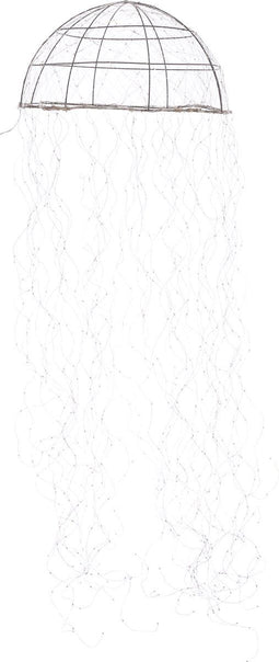 Luca Lighting Kroonluchter Kwal met Klassiek Witte LED Verlichting - H150 x Ø45 cm - Zilver