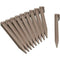 NATURE Zakje van 10 ankers voor tuinrand in polypropyleen - H 26,7 x 1,9 x 1,8 cm - Beige taupe