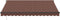 vidaXL - Luifel - handmatig - uittrekbaar - 400x300 - cm - bruin