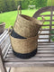 Light & Living Mand GEFEN S/4 max Ø35x32 cm - naturel+mat zwart