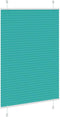 vidaXL - Plissé - rolgordijn - 95x100 - cm - stofbreedte - 94,4 - cm - petrol - groen