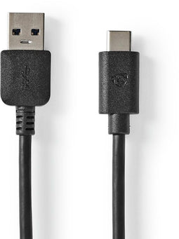 Nedis CCGW61650BK10 - USB-C 3.2 Gen 2-kabel - Opladen en ultrasnelle dataoverdracht - Zwart