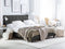 ROCHELLE - Tweepersoonsbed - Donkergrijs - 180 x 200 cm - Polyester