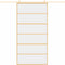 vidaXL - Schuifdeur - 102,5x205 - cm - helder - ESG-glas - en - aluminium - goudkleur