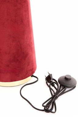 Light & Living Vloerlamp Devia - Velvet - 168cm - Bordeaux