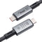 Akyga AK-USB-45 - USB-C kabel - 40 Gbps - Zwart