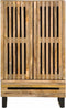vidaXL - Hoge - kast - 60x34x100 - cm - massief - ruw - mangohout