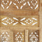 vidaXL - Kamerscherm - 3 - panelen - handgesneden - 120x165 - cm - massief - mangohout