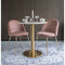 House Nordic Geneve Eetkamerstoel Velvet - Roze Messing - Set van 2