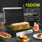 Aigostar Hett Pro - Contactgrill - 1500W Keramische Antiaanbaklaag - RVS/Zwart
