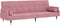 vidaXL - Slaapbank - met - kussens - fluweel - roze