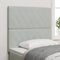 vidaXL - Hoofdbord - met - Kristallen - Knopen - in - Gebogen - Lichtgrijs - 100 - cm - van - Velours