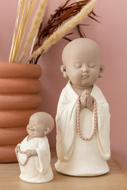 J-Line Monnik Ketting Poly Beige