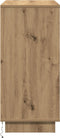 vidaXL - Dressoir - met - LED - Artisan - Eiken - 71x34,5x75 - cm - Gelaagd - Hout