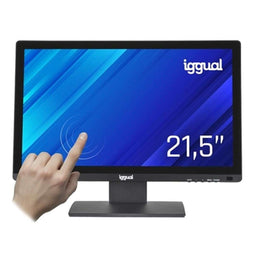 iggual IGG319833 - Monitor 21,5" Full HD - Aanraakscherm - Zwart