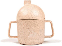 Pellianni: DRINKBEKER ROOS 11,5x12x7cm, 180ml, in tarwe, 100% biologisch afbreekbaar, handwas heeft de voorkeur