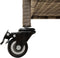 vidaXL - Tuinbox - met - wielen - 110x55x73 - cm - poly - rattan - grijs