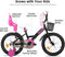 Zinnia Kinderfiets Meisjes 16 Inch Zwart met Zijwieltjes
