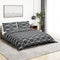 vidaXL - Dekbedovertrekset - 140x200 - cm - katoen - grijs