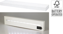 Home&Stylingcollection - Wandplank - LED-verlichting - Wit