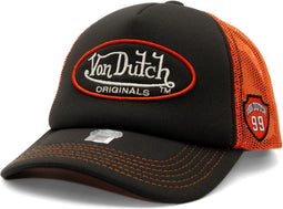 Von Dutch - Luud Orange Black Trucker Cap
