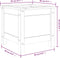 vidaXL - Plantenbak - 40x40x39 - cm - massief - grenenhout