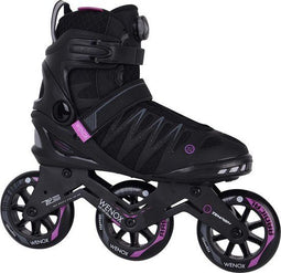 Tempish Wenox Top 100 - Dames Skeelers - 4x100mm Wielen - Zwart Roze - Maat 40