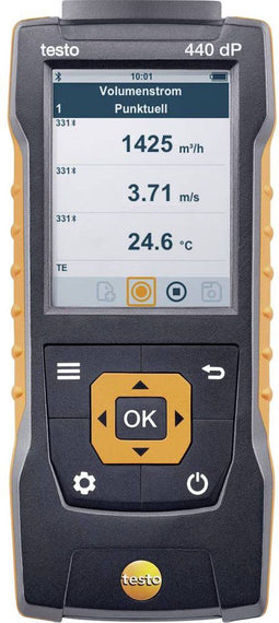 testo 440 dP Gasdrukmeter Luchtdruk, Verlichtingssterkte, Koolstofdioxide, Temperatuur, Windkracht -150 - +150 hPa