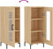vidaXL - Dressoir - 34,5x34x90 - cm - bewerkt - hout - sonoma - eiken