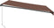 vidaXL - Luifel - handmatig - uittrekbaar - 400x300 - cm - bruin