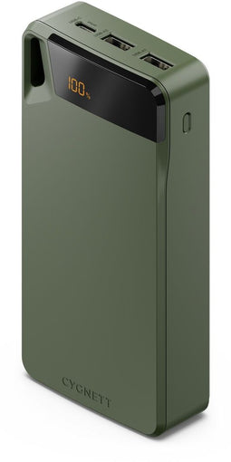 Cygnett ChargeUp Boost (4e Gen) - Powerbank 20.000 mAh - 3x USB-A / USB-C - Groen