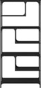 vidaXL - Boekenkast - 81x36x176 - cm - bewerkt - hout - zwart