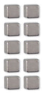 Trendform Magnet Kubiq - zilver - set van 10 stuks