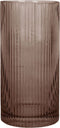 Present Time Vaas Allure Straight - Glas Chocolade Bruin - Ø10x20cm - Modern