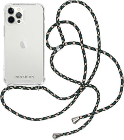 iMoshion Hoesje Geschikt voor iPhone 12 Pro Max Hoesje Met Koord - iMoshion Backcover met koord - Transparant