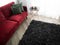 MUT - Shaggy vloerkleed - Zwart - 140 x 200 cm - Leer