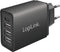 LogiLink PA0221 - USB Snellader - 1x USB-C 3A & 3x USB-A 2.4A - Zwart