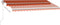 vidaXL - Luifel - automatisch - met - LED - windsensor - 400x350 - cm - oranje - bruin