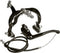 Alhonga Sidepull remset achter - zwart - betrouwbare prestaties - hangverpakking