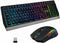 THE G-LAB Tungsten Combo - Draadloos Gaming Pack - Membraan Toetsenbord met RGB - Azerty FR