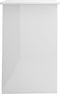 vidaXL - Bureau - 100x50x76 - cm - bewerkt - hout - hoogglans - wit