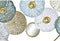 Decoratieve figuren DKD Home Decor Spiegel Gouden Metaal (44 x 8 x 46 cm)