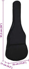 vidaXL - Gitaartas - voor - 1/2 - klassieke - gitaar - 94x35 - cm - stof - zwart