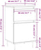 vidaXL - Dressoir - 40x35x70 - cm - bewerkt - hout - zwart
