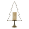 Kerstboom Aurum met windlicht alu goud met goud glas 89cm