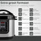 Savoré Kitchen Snelkookpan 6L - Multicooker - PFAS-vrij - Zilver Zwart